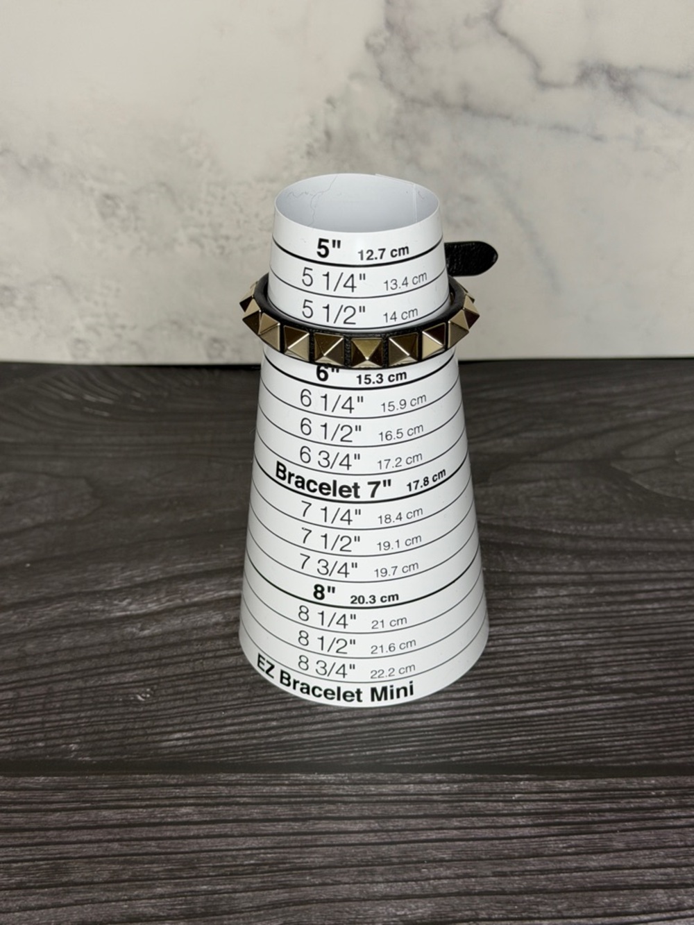Valentino Garavani Black Leather Rockstud Bracelet | Adjustable | Silver Studs - Picture 6 of 7